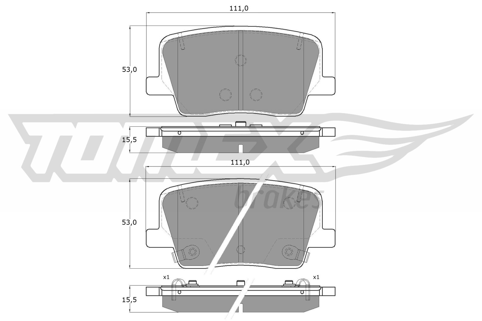 TOMEX Brakes TX 19-88 Sada...